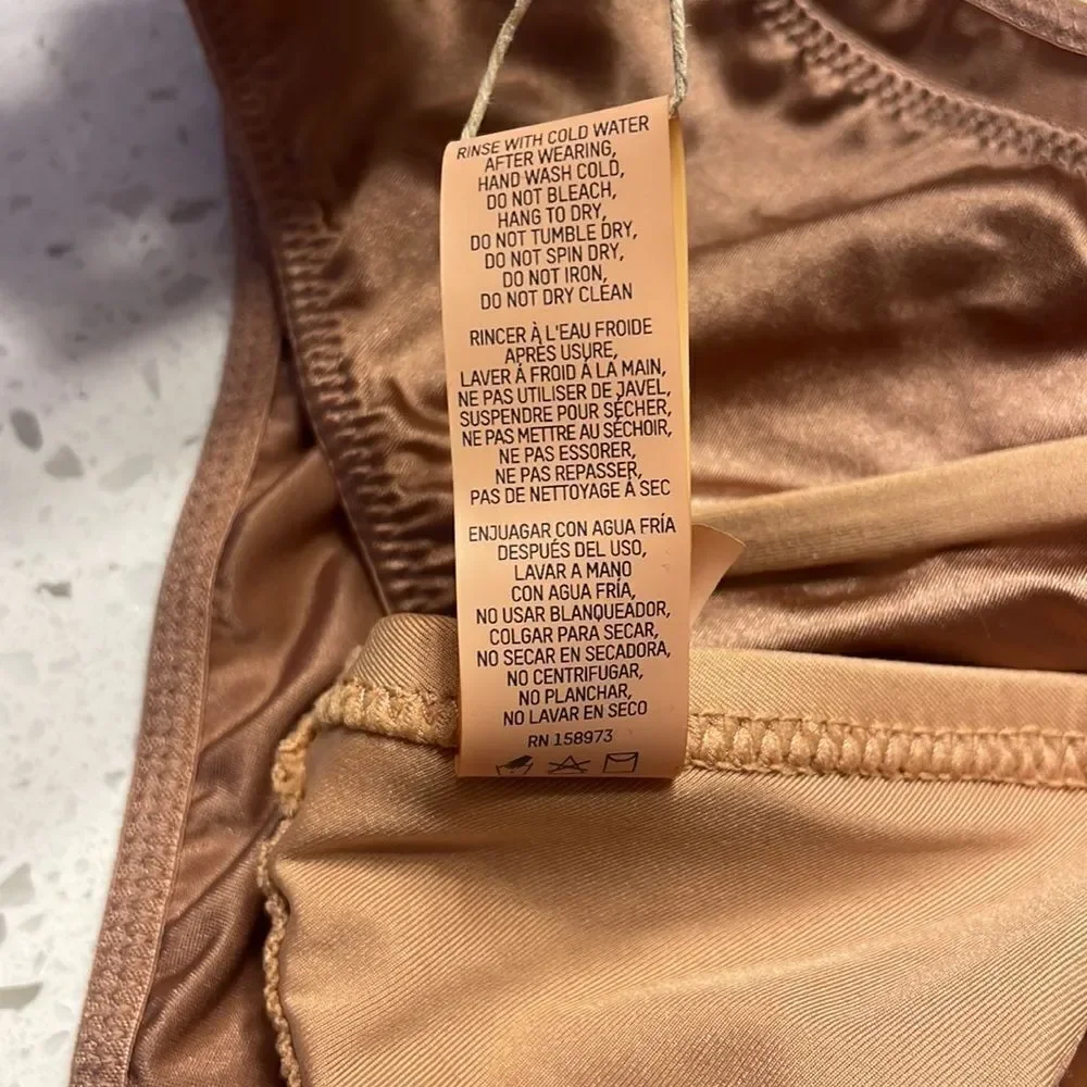 NWT Skims Nude Bikini top and Desert clay bikini bottoms